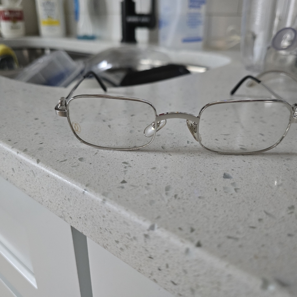 VINTAGE 1990'S Cartier Dreamers. *BRUSHED PLATINUM* ..**RARE** **CLASSIC**